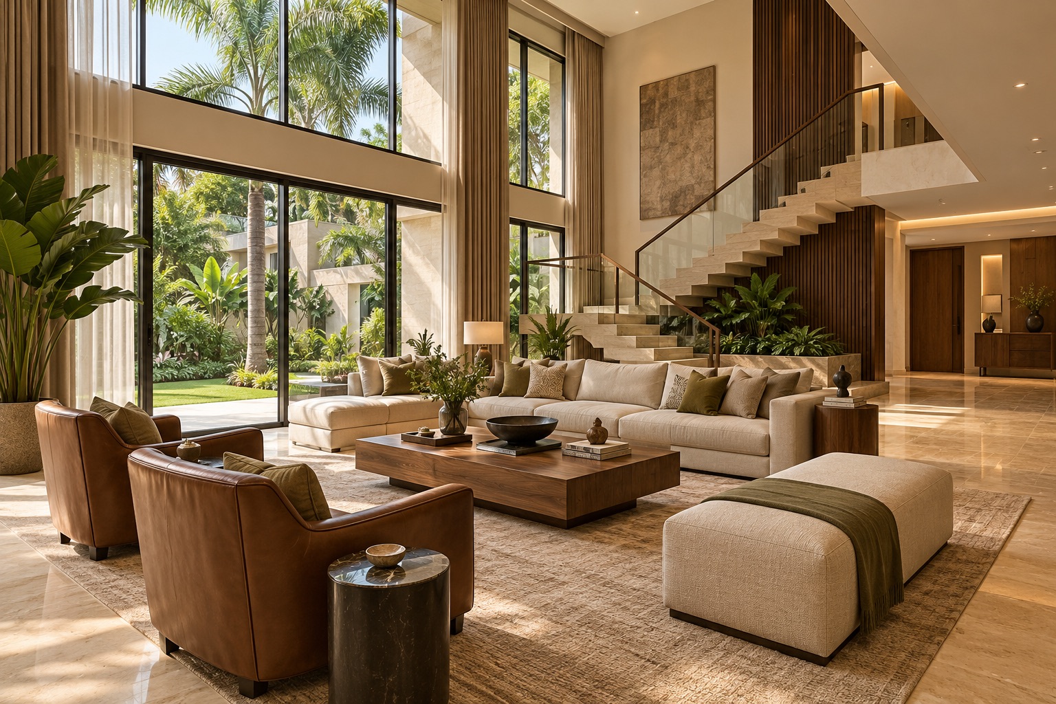 The Maitama Address — AI-generated interior concept